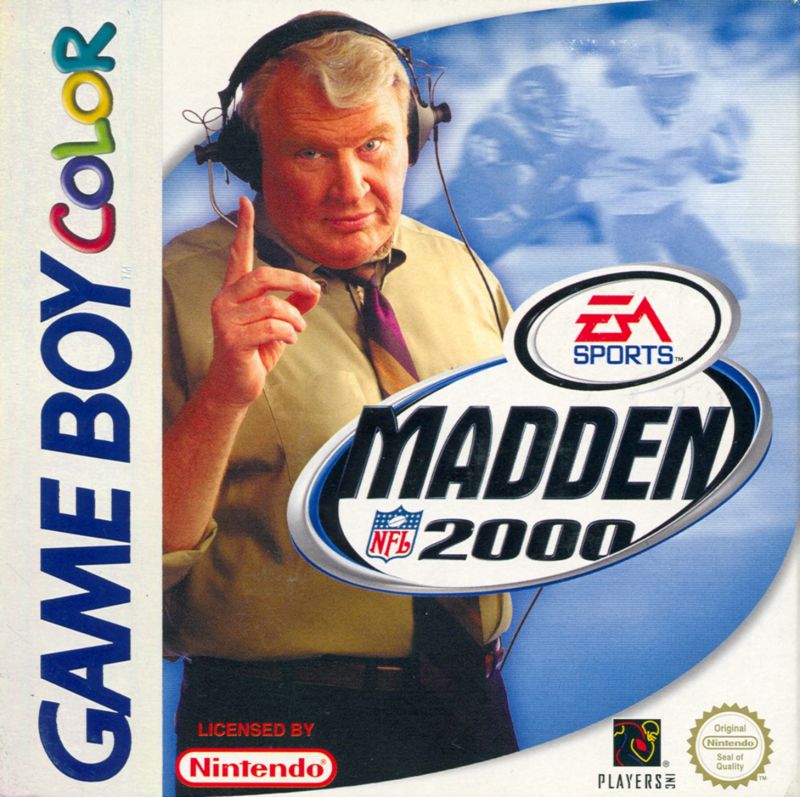 Madden 2000 box art for GameBoy Color